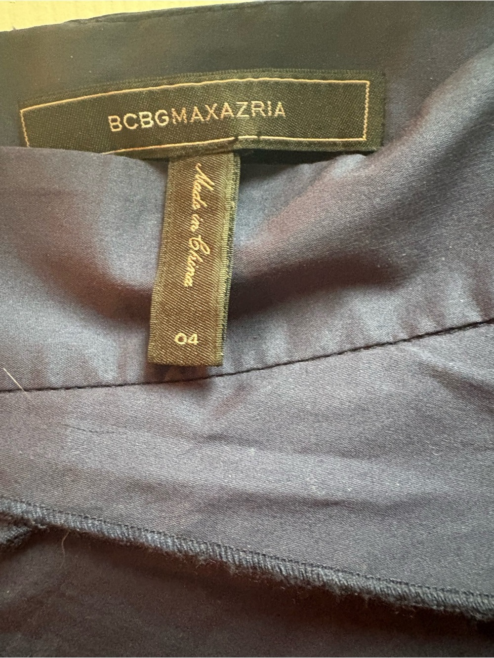 BCBGMaxAzria Navy Layered Ruffle Mini Skirt - Picture 3 of 4